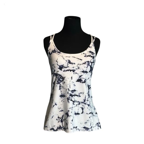 Old Navy white purple bra build in tank top size medium - Picture 7 of 11